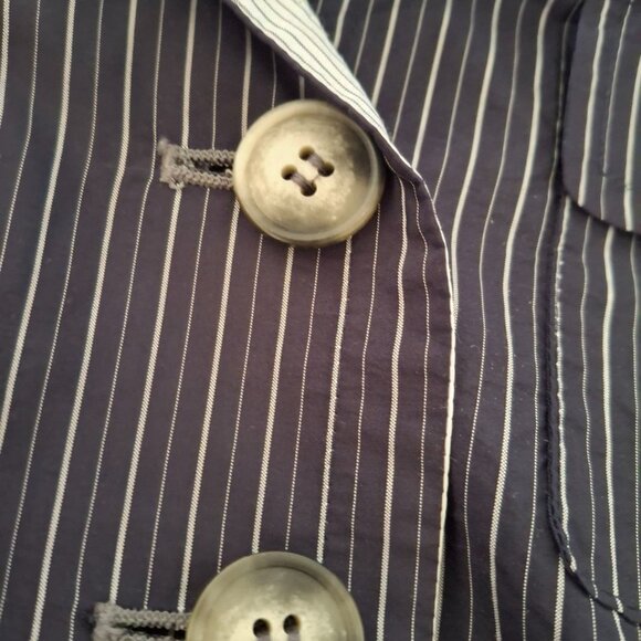 Talbots Collection Navy & White Reversible Casual Blazer Long Sleeve Size 6 - Picture 10 of 13